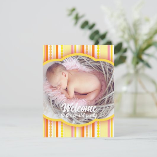 Willkommen auf der Einladungskarte für das World P Einladung (Stehend Vorderseite)