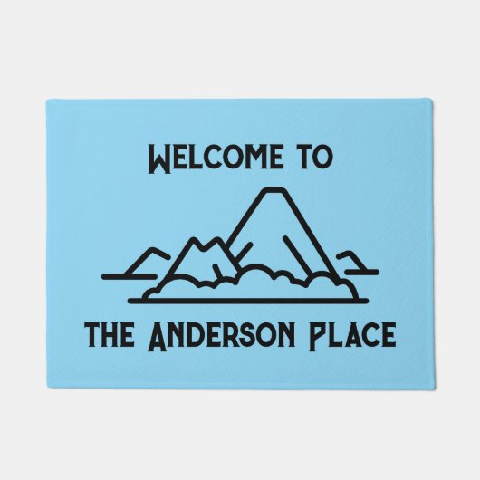 Willkommen auf der Familieninsel Fußmatte (Vorderseite)