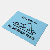 Willkommen auf der Familieninsel Fußmatte (Schrägansicht)