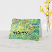 Willkommen auf der Grußkarte des Teams Karte (Gelbe Blume)