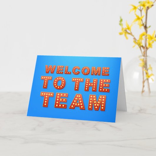 Willkommen auf der Grußkarte des Teams Karte (Gelbe Blume)