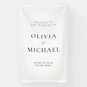 Willkommen auf der Hochzeit Vinyl Signage Banner