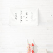 Willkommen auf der Hochzeit Vinyl Signage Banner (InSitu)