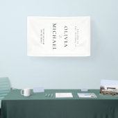 Willkommen auf der Hochzeit Vinyl Signage Banner (Messe)