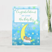 Willkommen auf der neuen Baby-Card der Welt Karte (Vorderseite)