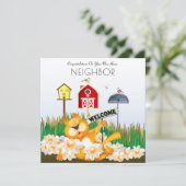 Willkommen auf der neuen Zuhause der Nachbarschaft Karte (Stehend Vorderseite)