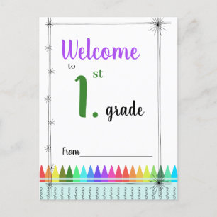 Willkommen auf der Postkarte der 1. Klasse