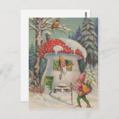 Willkommen auf der Postkarte des Mushroom House (Vorne/Hinten)