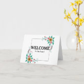 Willkommen auf der Postkarte des Teams (Gelbe Blume)