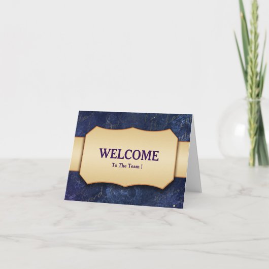 Willkommen auf der Postkarte des Teams (Vorderseite)