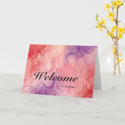 Willkommen auf der Postkarte des Teams (Gelbe Blume)