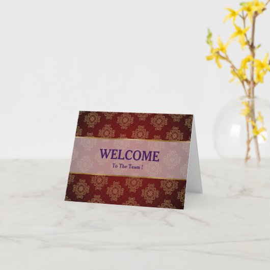 Willkommen auf der Postkarte des Teams (Gelbe Blume)