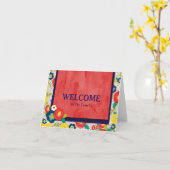 Willkommen auf der Postkarte des Teams (Gelbe Blume)