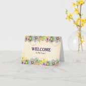 Willkommen auf der Postkarte des Teams (Gelbe Blume)