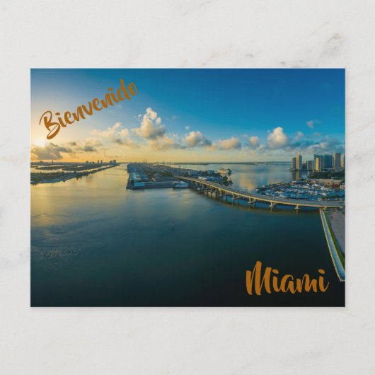 Willkommen auf der Postkarte von Miami (Vorderseite)