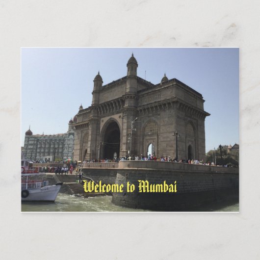 Willkommen auf der Postkarte von Mumbai (Vorderseite)