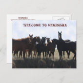 Willkommen auf der Postkarte von Nebraska (Vorne/Hinten)