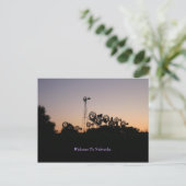 Willkommen auf der Postkarte von Nebraska (Stehend Vorderseite)