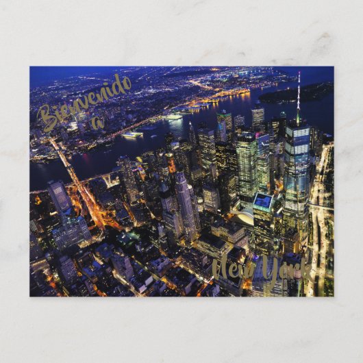 Willkommen auf der Postkarte von New York (Vorderseite)