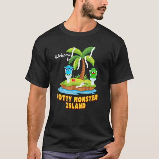 Willkommen auf der Potty Monster Island T-Shirt (Vorderseite)