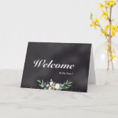 Willkommen auf der Team Background Card Karte (Gelbe Blume)