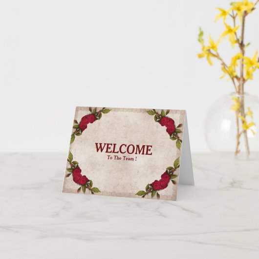 Willkommen auf der Teamkarte Karte (Gelbe Blume)