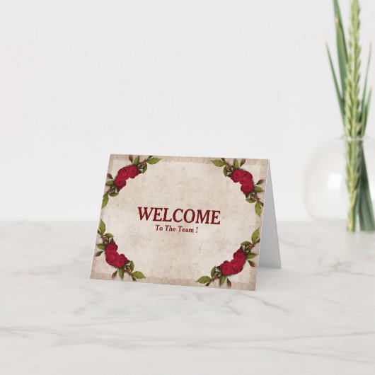 Willkommen auf der Teamkarte Karte (Vorderseite)