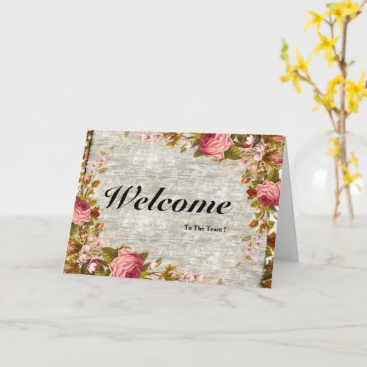 Willkommen auf der Teamkarte Karte (Gelbe Blume)