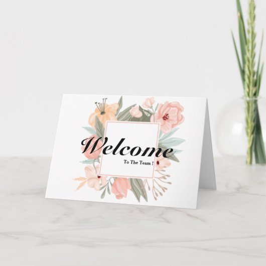 Willkommen auf der Teamkarte Karte (Vorderseite)