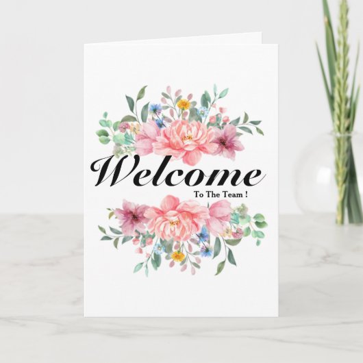 Willkommen auf der Teamkarte Karte (Vorderseite)