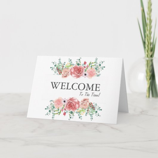 Willkommen auf der Teamkarte Karte (Vorderseite)