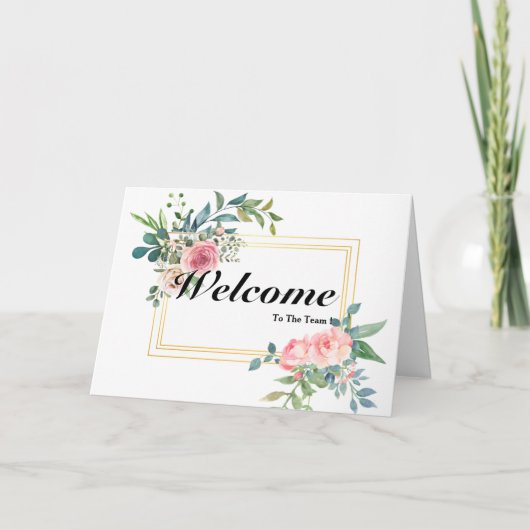 Willkommen auf der Teamkarte Karte (Vorderseite)