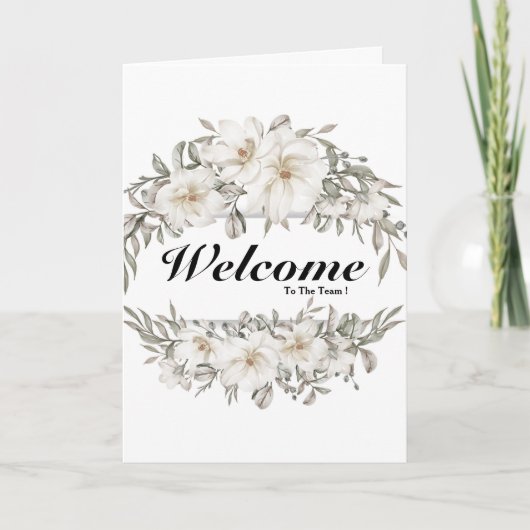 Willkommen auf der Teamkarte Karte (Vorderseite)