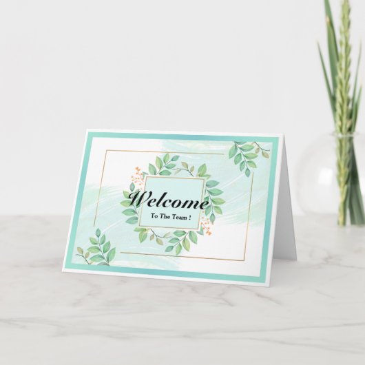 Willkommen auf der Teamkarte Karte (Vorderseite)