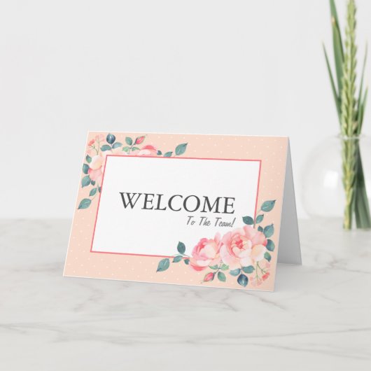 Willkommen auf der Teamkarte Karte (Vorderseite)