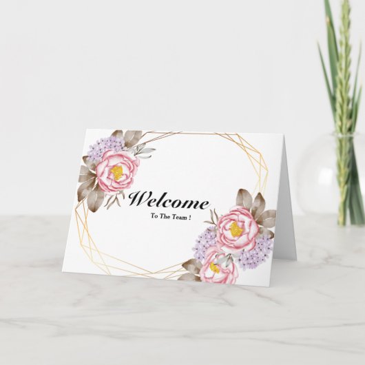 Willkommen auf der Teamkarte Karte (Vorderseite)