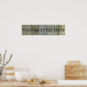 Willkommen auf der Veranda Poster (Küche)