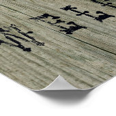 Willkommen auf der Veranda Poster (Ecke)