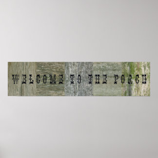 Willkommen auf der Veranda Poster