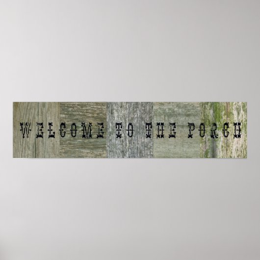 Willkommen auf der Veranda Poster (Vorne)