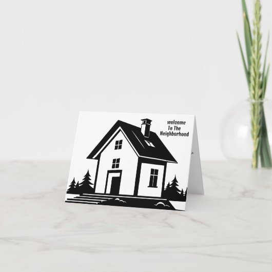 Willkommen auf der Welcome-Grußkarte der Nachbarsc Karte (Vorderseite)