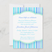 Willkommen auf der Welt Foto Baby Einladungskarte Einladung (Rückseite)