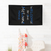 Willkommen auf der YourName Zuhause Scottish Flag  Banner (Insitu)