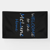 Willkommen auf der YourName Zuhause Scottish Flag  Banner (Horizontal)