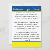 Willkommen auf Ihrer Zuhause Ankündigung (Vorderseite)