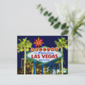 Willkommen auf Las Vegas Postkarte (Stehend Vorderseite)