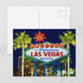 Willkommen auf Las Vegas Postkarte (Vorne/Hinten)