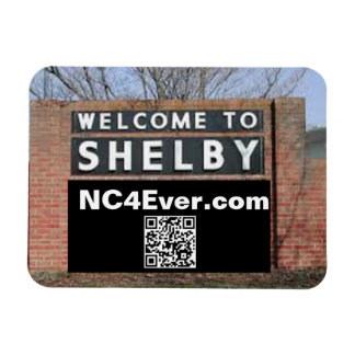 WILLKOMMEN AUF SHELBY NC4Ever.com flexibler Magnet