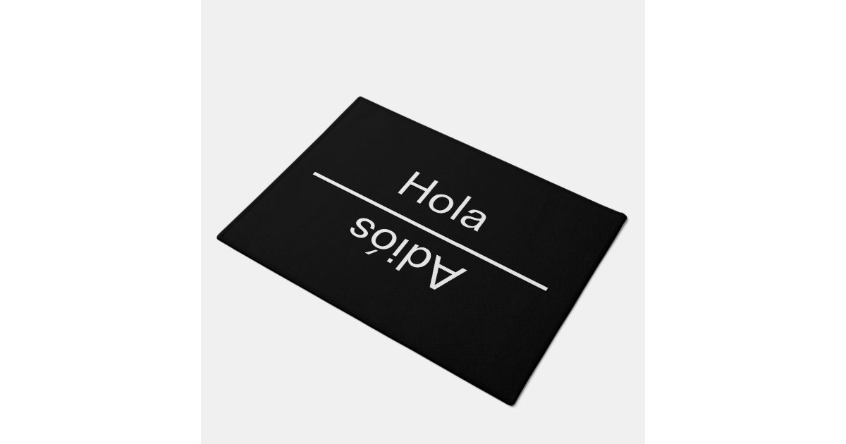 Willkommen auf Spanisch Fußmatte Zazzle.de