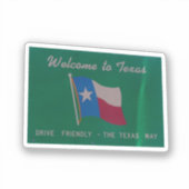 Willkommen auf Texas Sticker (Vorderseite)